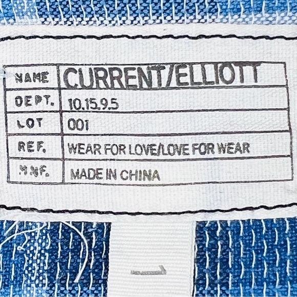 Current Elliott Size 1 Plaid Blue & White Long Sleeve Collared Button Sh… - Picture 5 of 9